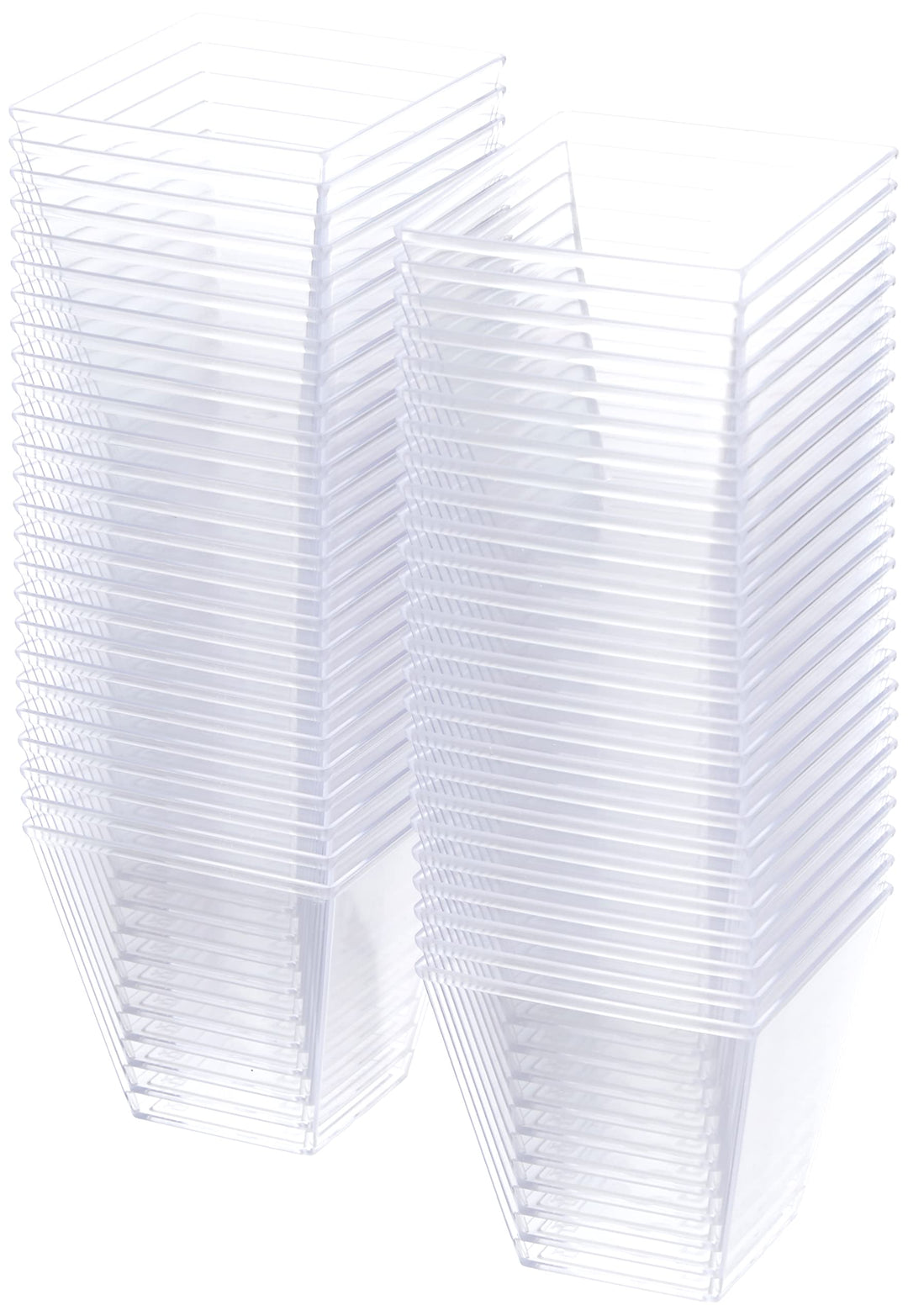 GUILLIN - Moulipack Verine 120C, 50 Stück, Pyramidenform, 12 cl, Polystyrol, transparent, 5,9 x 5,9