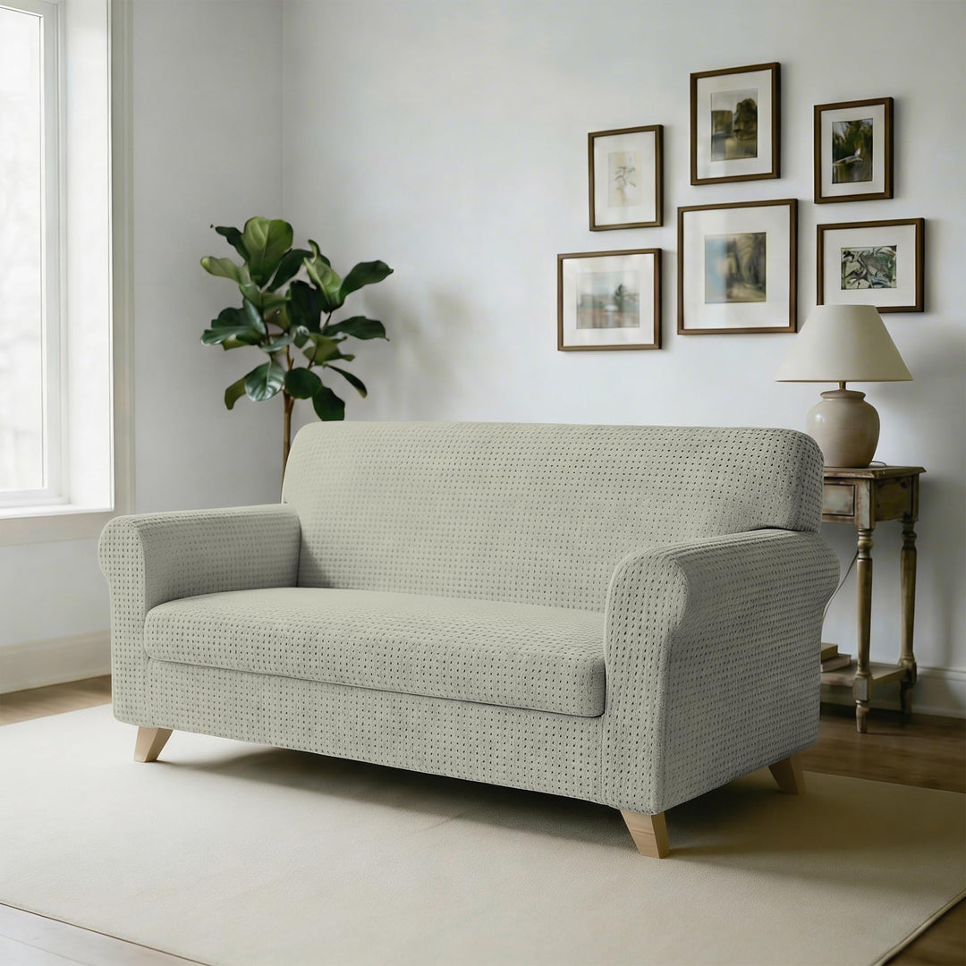 Italian Bed Linen MB Home Basic Iris Sofabezug, elastisch, Beige (Preme), 3-Sitzer, 190 bis 215 cm B