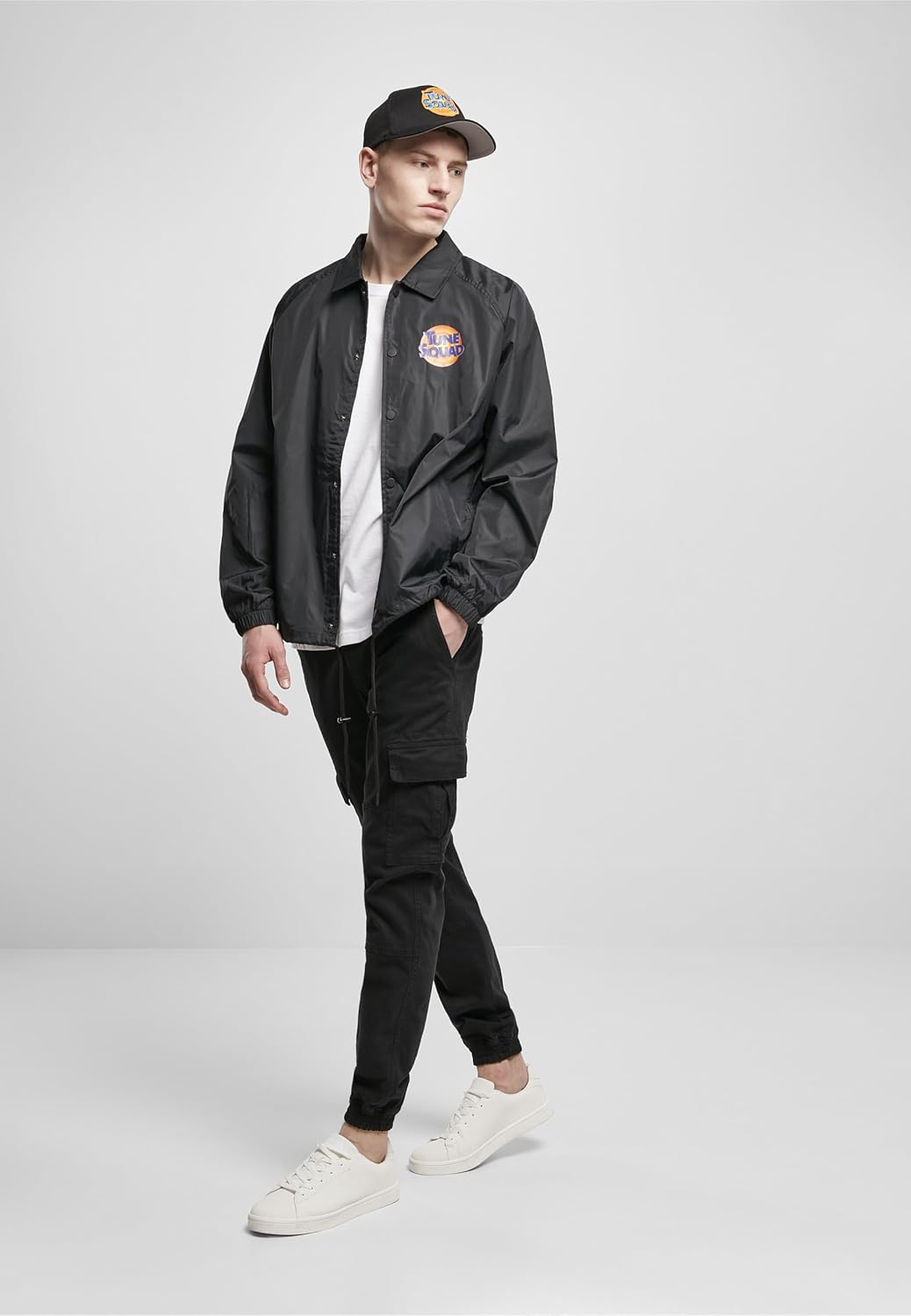Mister Tee Herren Space Jam Tune Squad Logo Coach Jacket, XS
