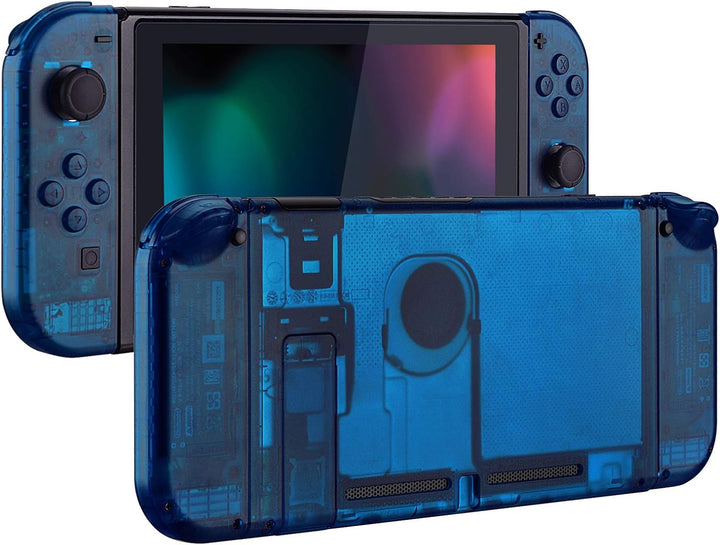 eXtremeRate Hülle Case für Nintendo Switch Joycon/Konsole, Rückgehäuse&Kickstand für Switch Console,