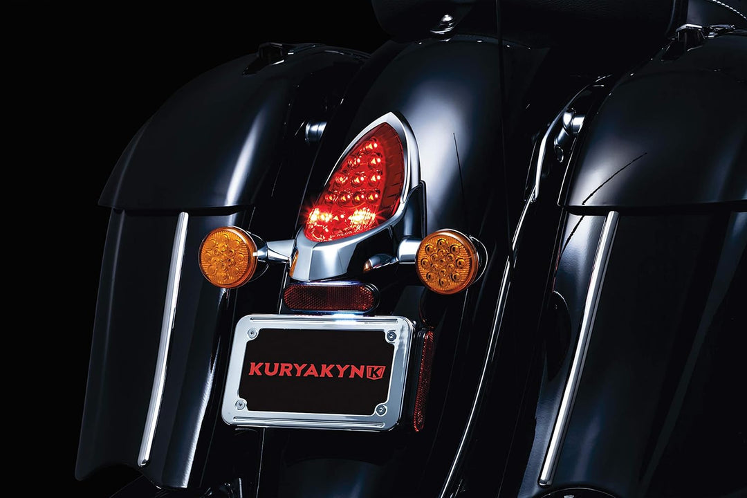 Kuryakyn 7697 Rücklicht-Top-Trim Chrom, Chrom