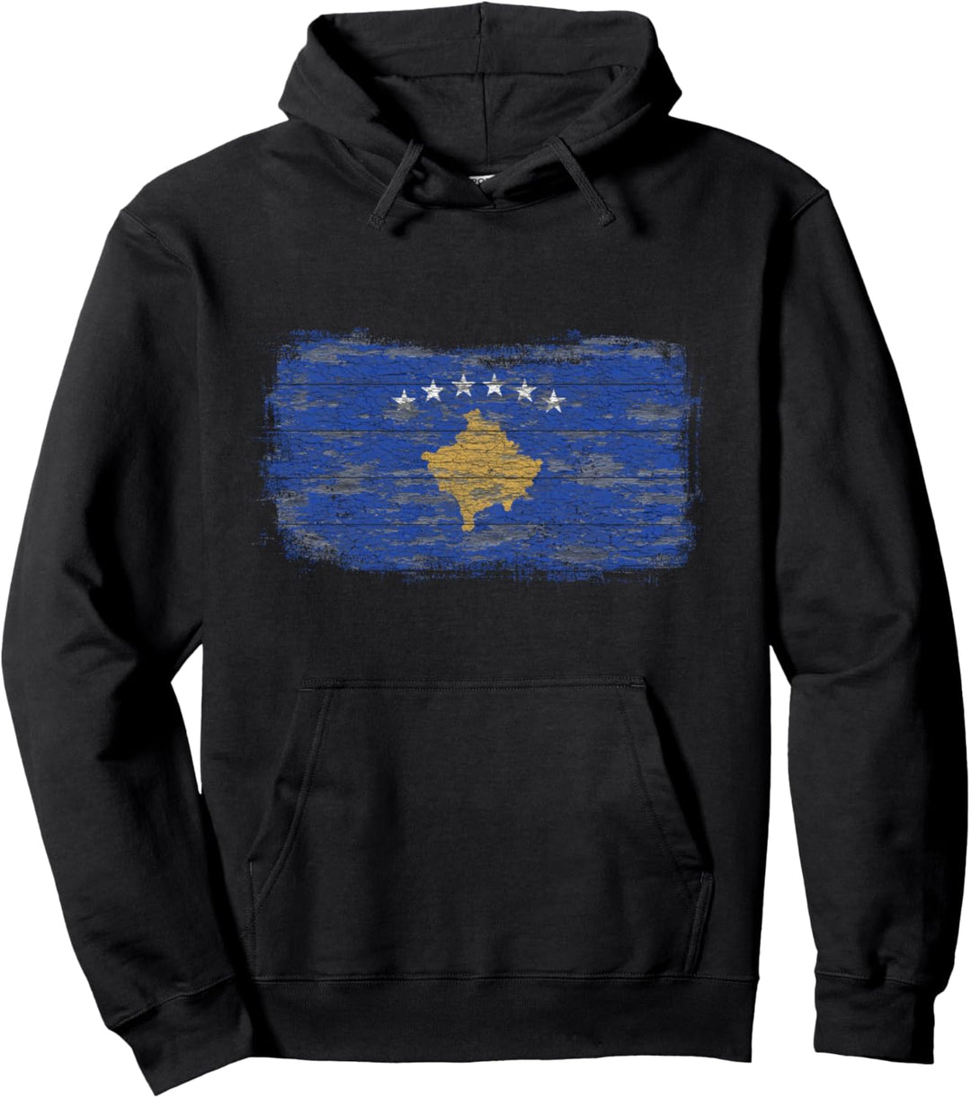 Kosovo Nationalflagge Pullover Hoodie