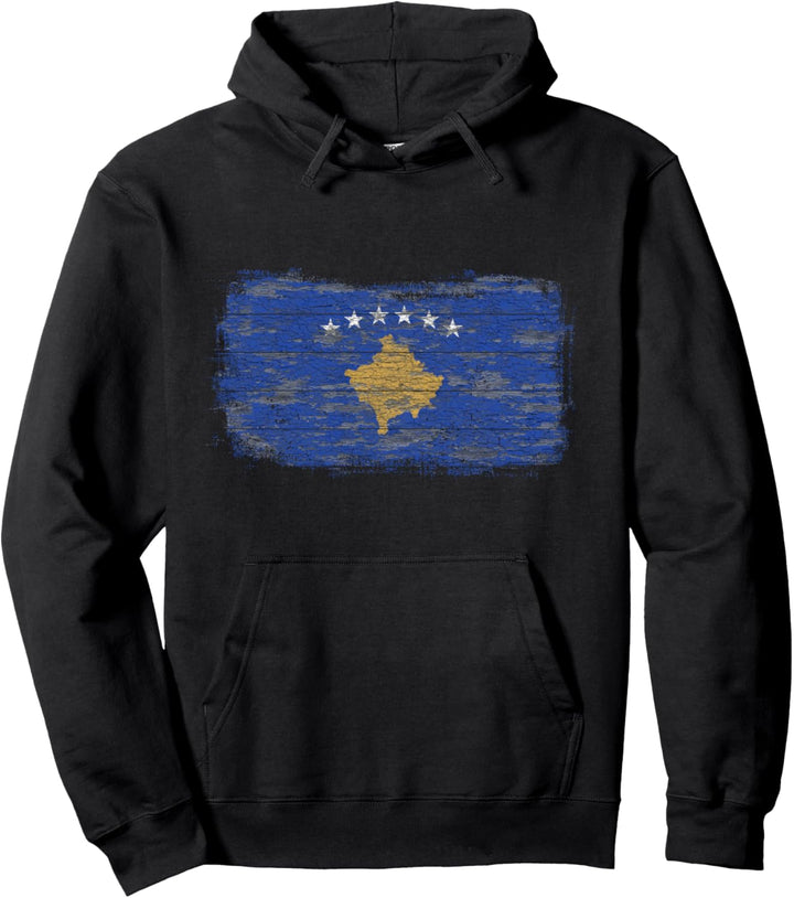 Kosovo Nationalflagge Pullover Hoodie
