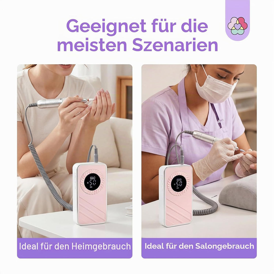SAVILAND 30s Schnelle Entfernung Nagelfräser 50000 RPM, Nagelfräser für Gelnägel Acrylnägel, Tragbar