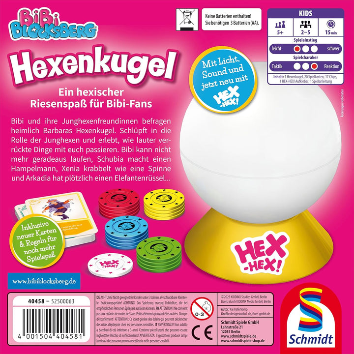 Schmidt Spiele 40458 Bibi Blocksberg Hexenkugel, Kinderspiel Single, Single
