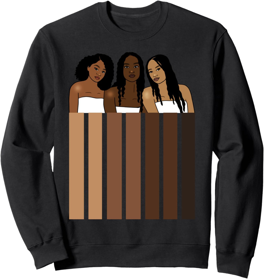 Oheneba: Melanin Women Black Girl Magic Afro Pride Sweatshirt