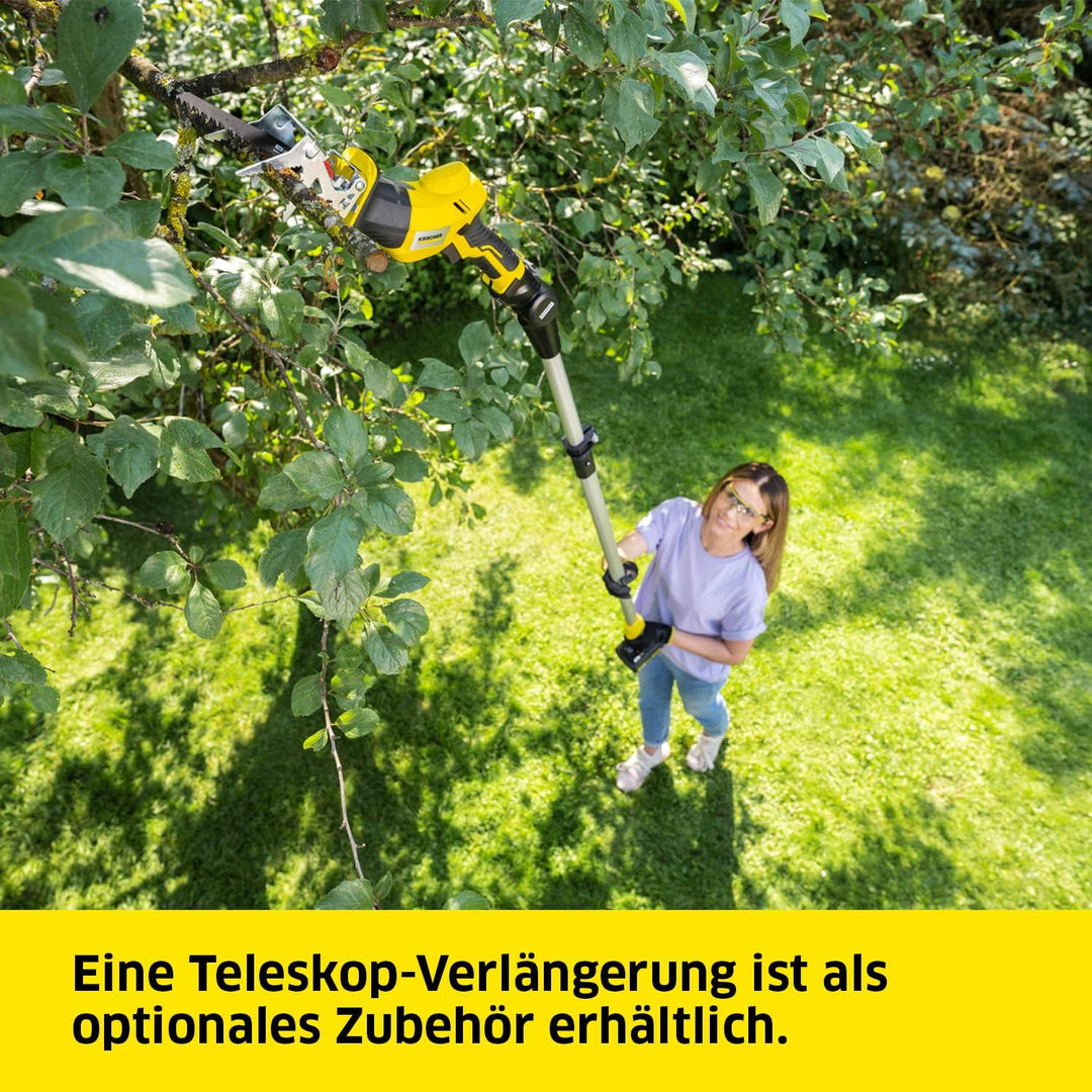 Kärcher 18 V Akku-Astsäge PGS 4-18, für Äste mit einem Durchmesser von bis zu 8 cm, abnehmbarer Astb