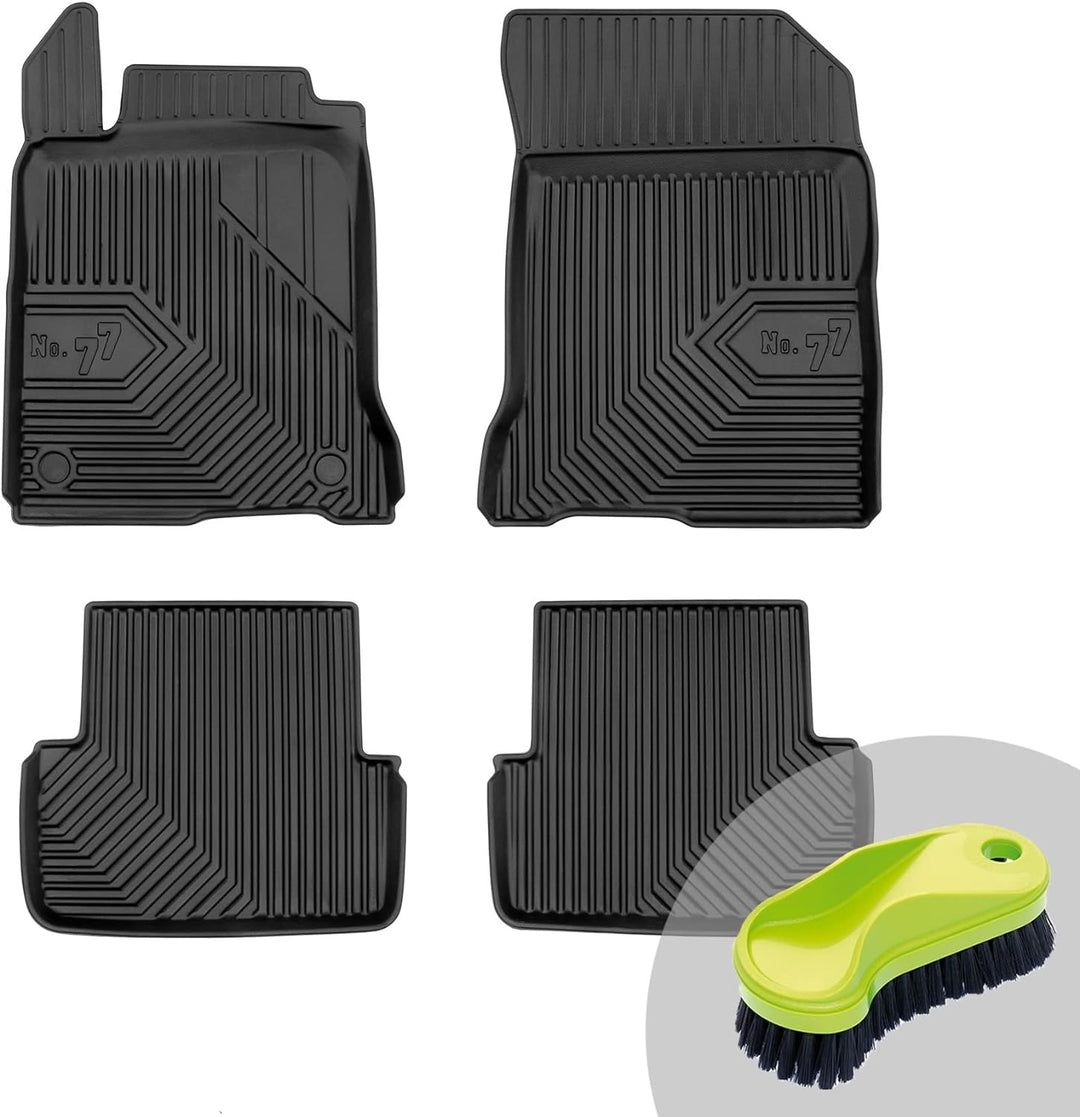 FROGUM No.77 Gummimatten Ganzjahresset von Auto Fussmatten Autofussmatten für Renault Laguna III 200