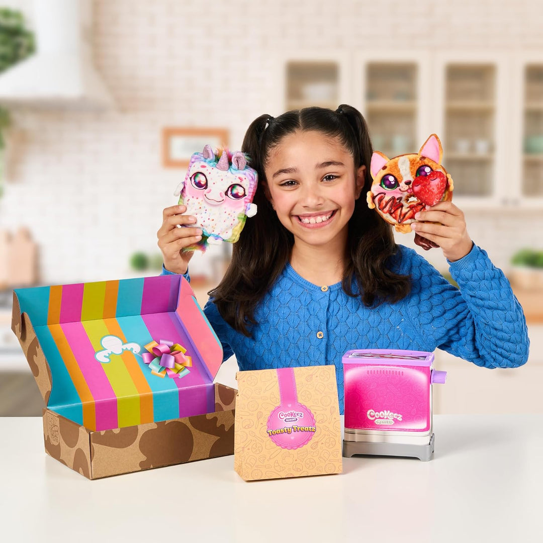 Cookeez Makery – Toast-Leckereien Toaster-Doppelpack. Mit duftendem Überraschungsplüschtier. Finde 2
