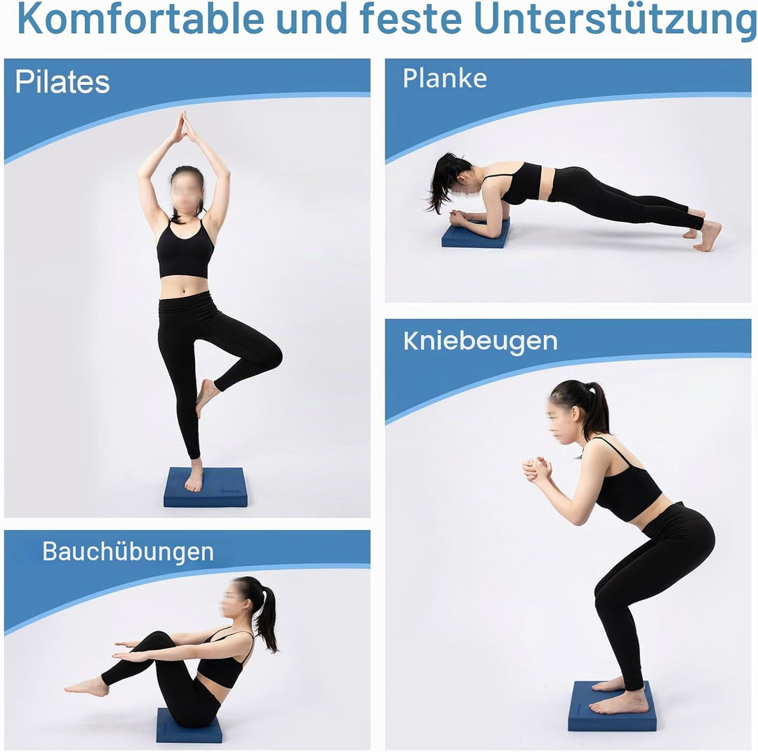 StrongTek Professional Foam Exercise Balance Pad.15.8" x 13" x 2", High Density TPE Schaum Kniepolst