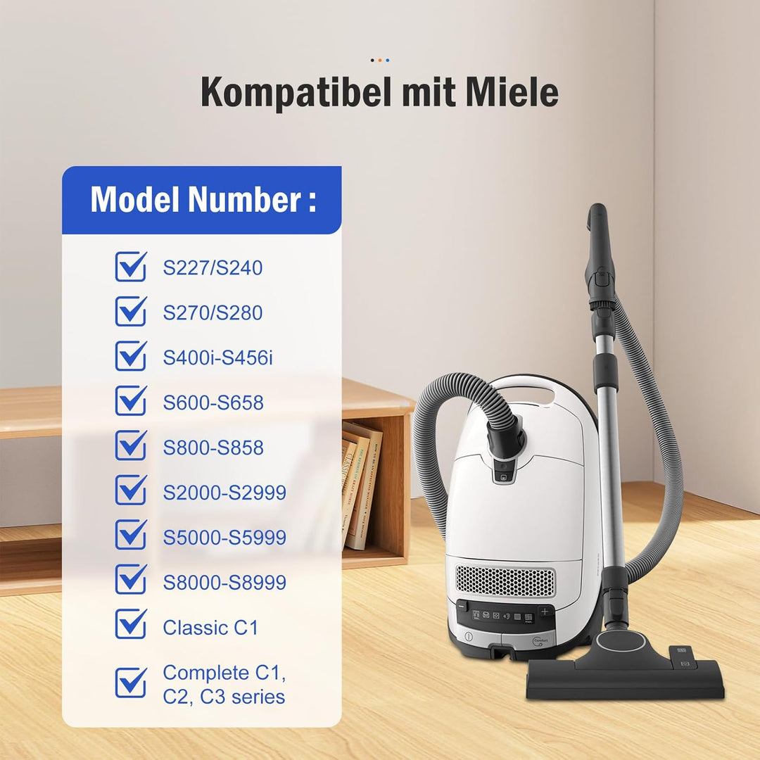 22 Stück Ersatzteile für Miele GN 3D Staubsauger Classic C1 Complete C2 C3 S8340 Serie (14 Staubsaug