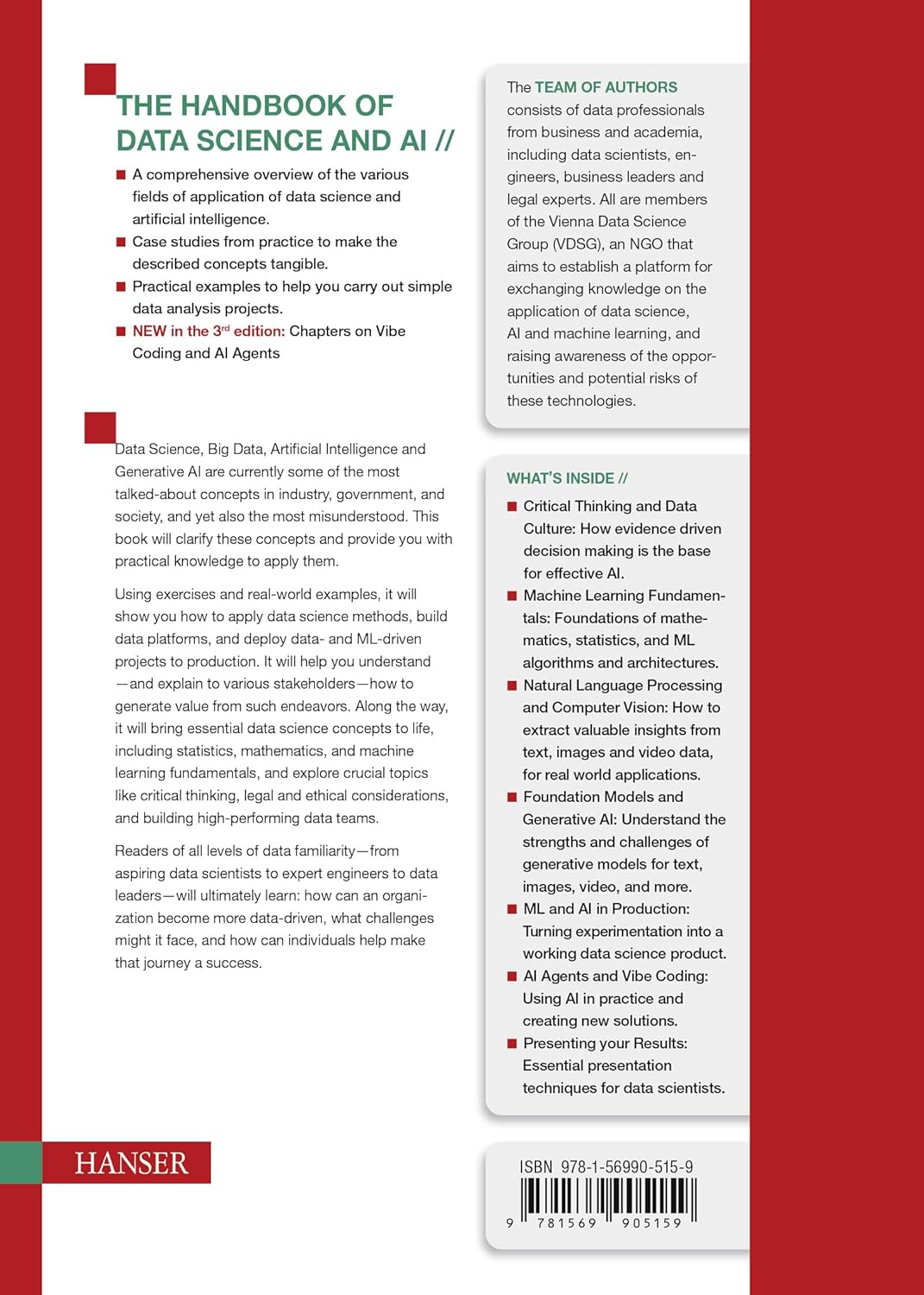The Handbook of Data Science and AI: Generate Value from Data with Machine Learning and Data Analyti