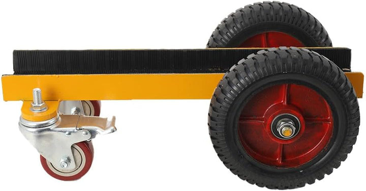 Vierrädriges Ladefahrzeug, Robuster industrieller Stein-Transferwagen mit Bremse, 500 kg Kapazität,