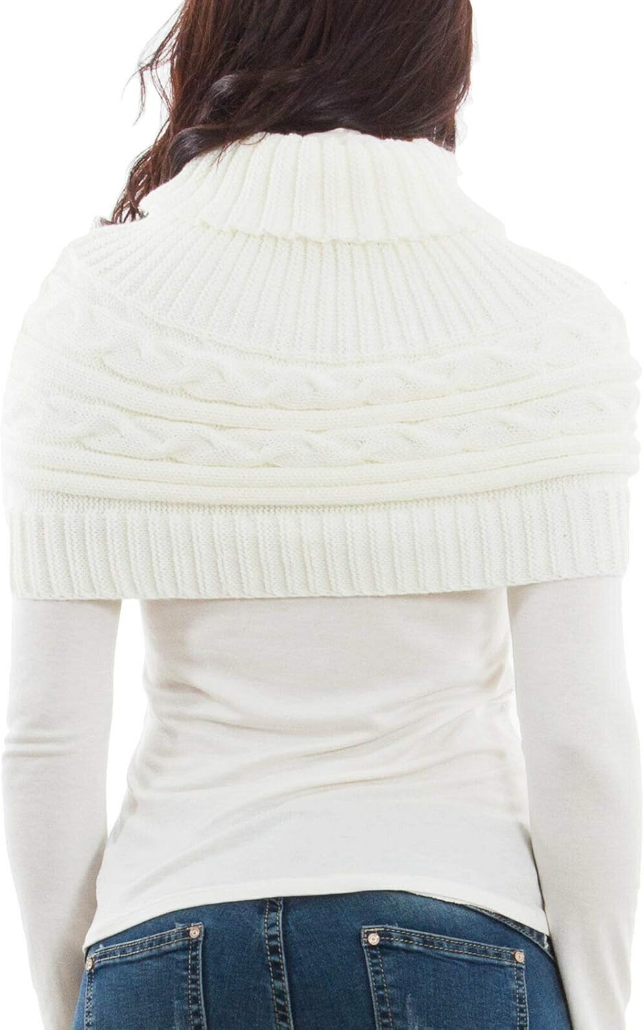 Toocool - Damen-Schulterbezug mit Kragen, Schal, Bolero Tricot, Rollkragen, Poncho LO-AS0430 Einheit