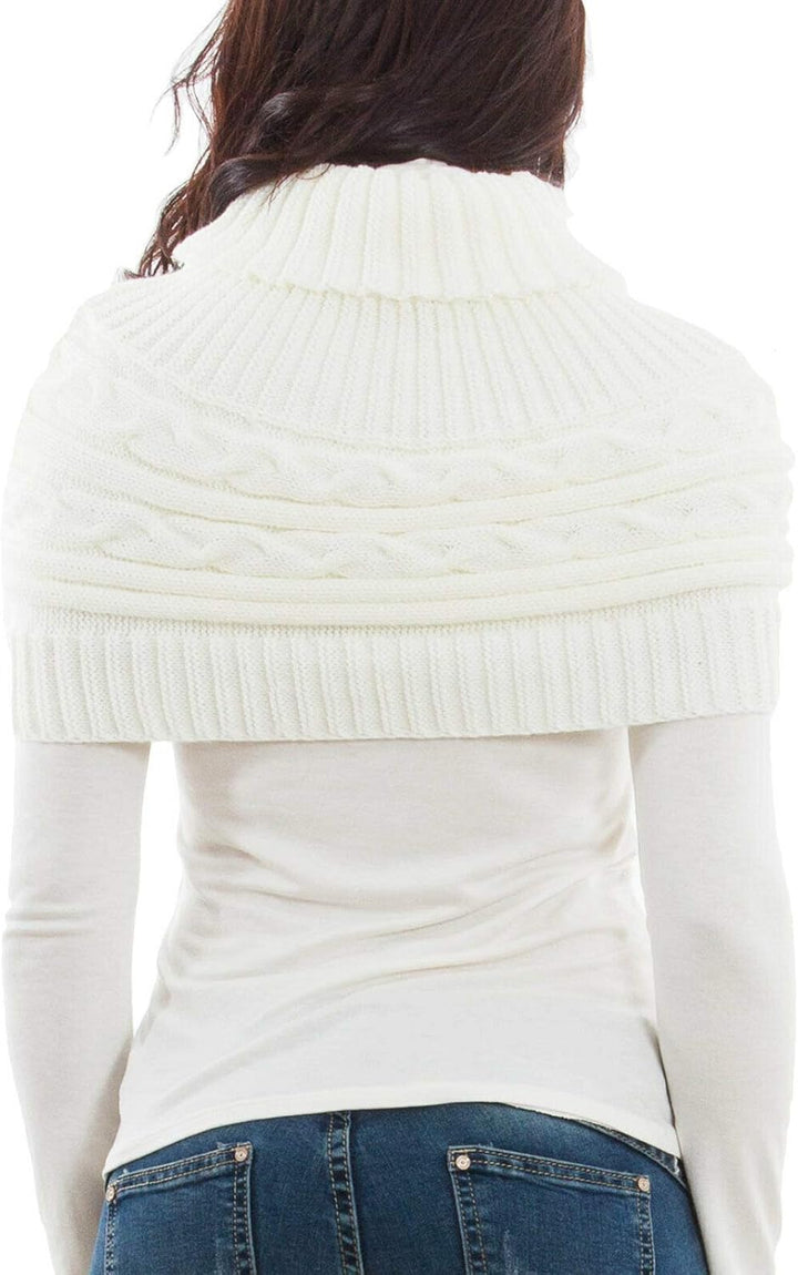 Toocool - Damen-Schulterbezug mit Kragen, Schal, Bolero Tricot, Rollkragen, Poncho LO-AS0430 Einheit