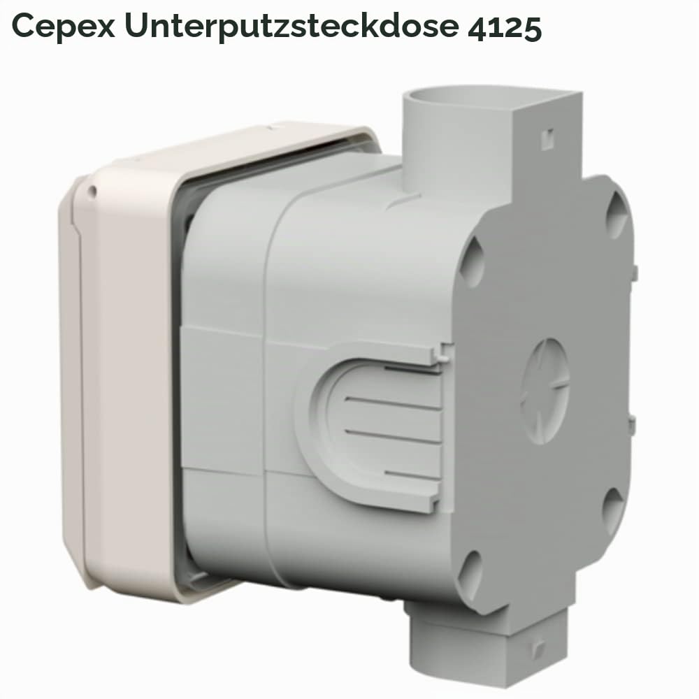 Mennekes 101100357 Basen in System cepex-th, Steckdosen CEE, 400 V, 50–60 Hz, 16 A, 5-polig, IP 44,