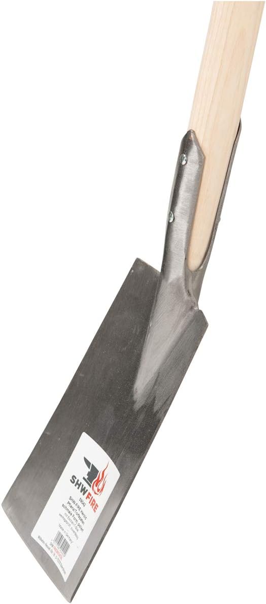 SHW-FIRE Pflanzspaten handgeschmiedet aus Stahl - 95cm Holzstiel - Idealer Torfspaten, für Rasenkant