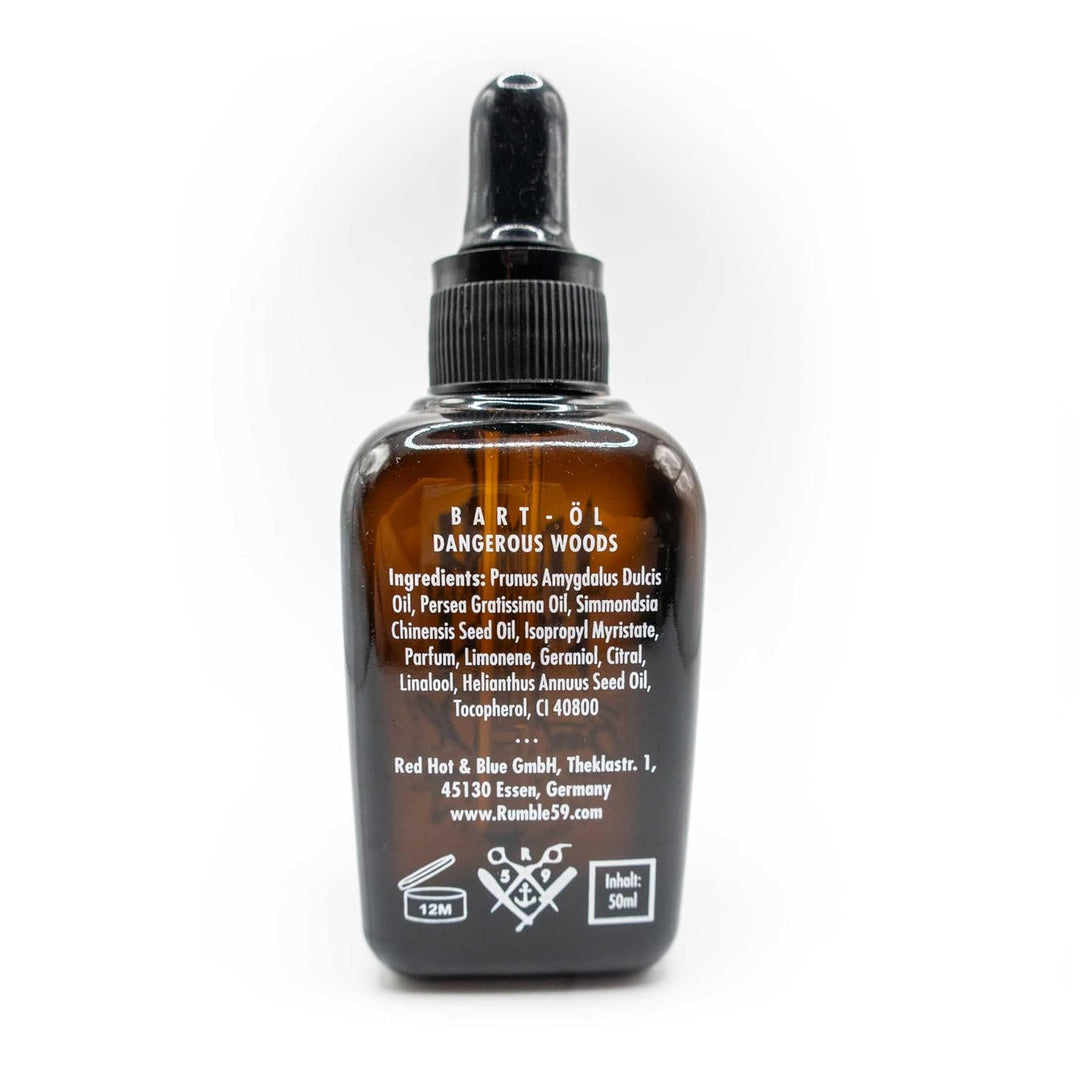 Rumble59 - Schmiere - Bartöl Dangerous Woods, 50ml - Holz Holz 50 ml (1er Pack), Holz 50 ml (1er Pac