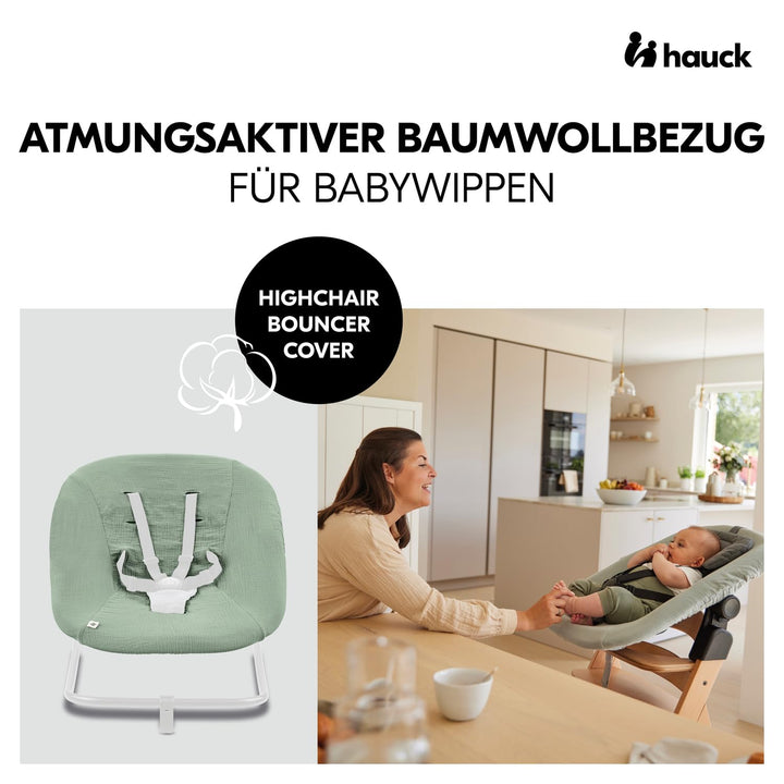 hauck Schonbezug für Babywippe Highchair Bouncer (Eco) (nicht mit anderen Modellen kompatibel), Baum