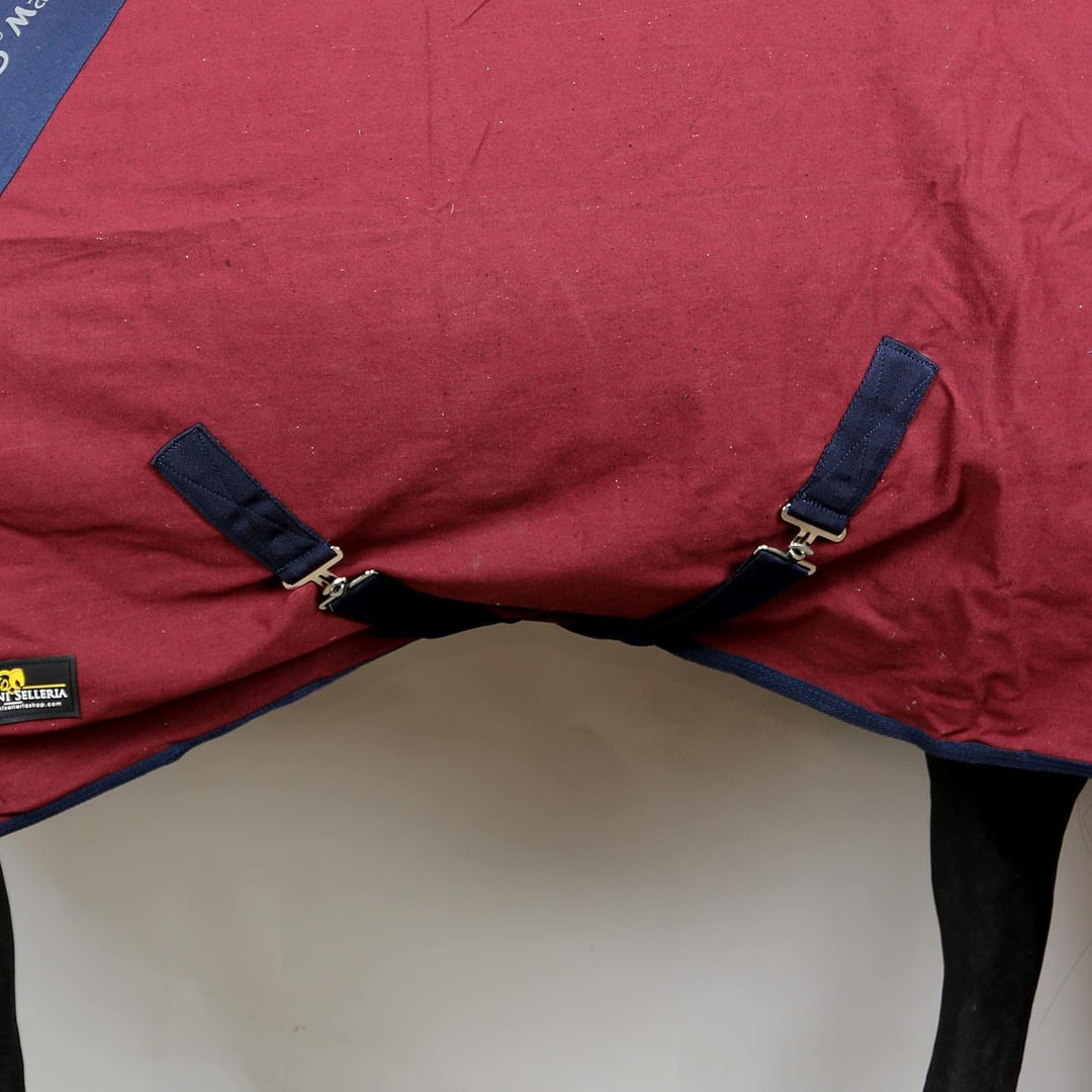 Horses, Pferdedecke für Pferdebox in Cotton Maddy 2 Modell, leicht und atmungsaktiv für Frühling und