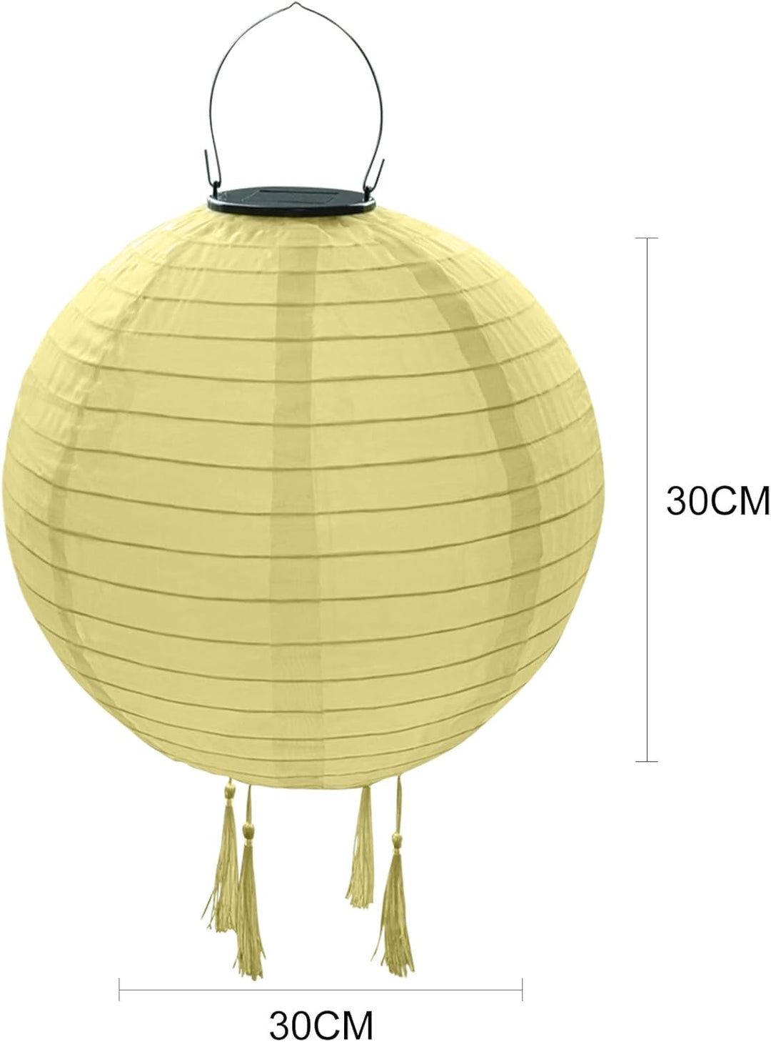 Solar Lampions Aussen Wetterfest，Himmel 3 Stücke Solar LED Laterne Wasserdicht Nylon Hängende Garten