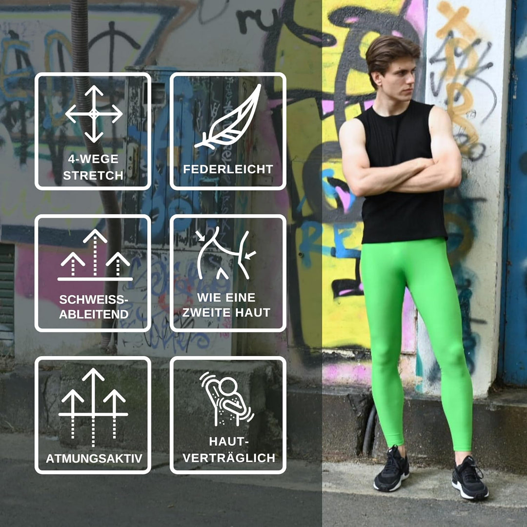 Kapow Meggings - Die originalen Männer-Leggings: Ideal für Fitness, Laufen, Mode, Festivals, Partys