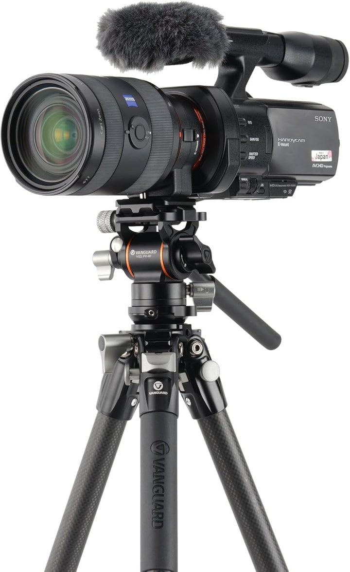Vanguard Alta Pro 3VLT 235CV10 Kompaktes Videostativ aus Carbon, Kugelkopf Veo PV-10 Kugelkopf Veo P