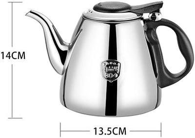 Broco Edelstahl Teekanne, 1.2L / 1.5L Schnellheizung Herd Teekanne Tee Kaffeekanne Wasserkocher mit