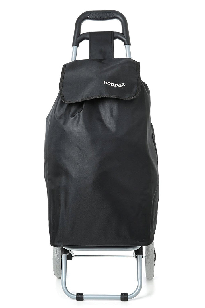 Hoppa leichter Einkaufsroller/Trolley, strapazierfähig, Räder, Lieferung erfolgt zerlegt, schwarz/ma