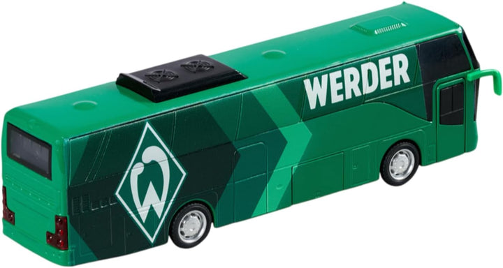 Werder Bremen SV Spielzeugbus mit Sound | Mannschaftsbus | 20 cm | Bus | SVW - Plus Lesezeichen Wir