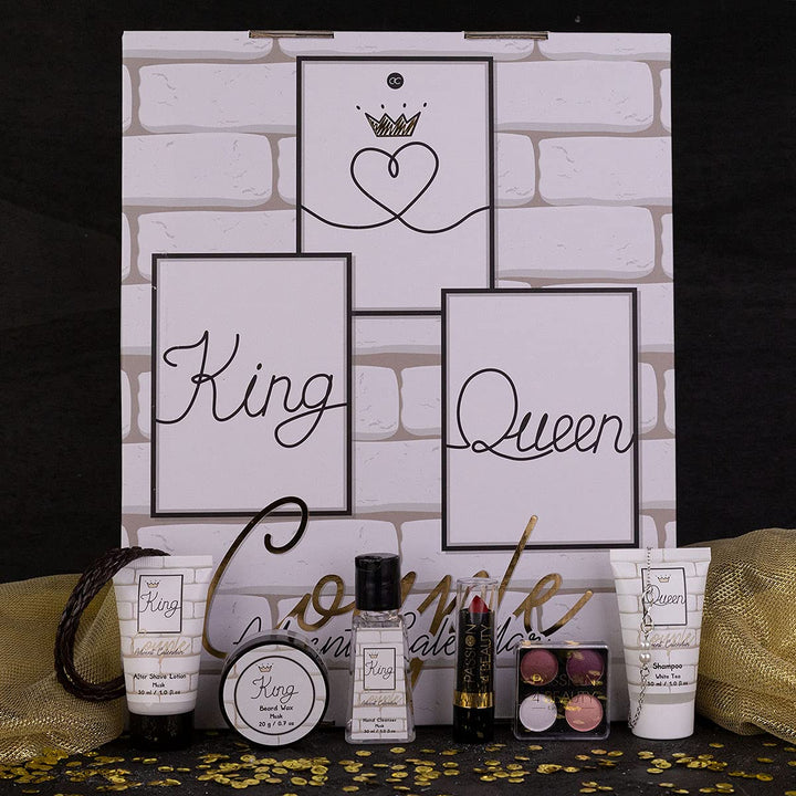 accentra Beauty Adventskalender King &amp; Queen Für Paare Mit 24 Bade-, Körperpflege &amp; Accessoires Prod
