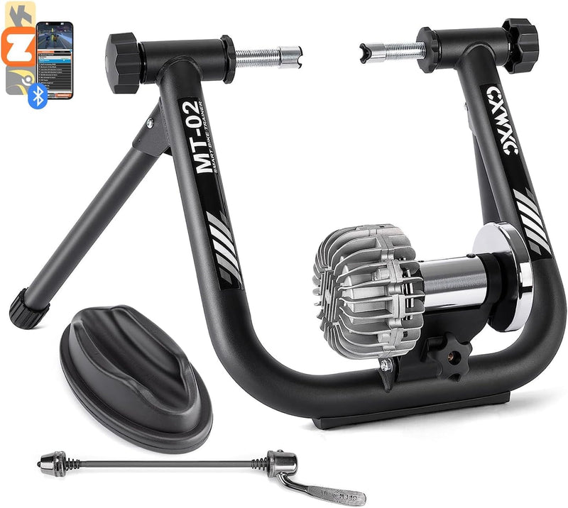 CXWXC Rollentrainer Fahrrad Drahtlos Bluetooth oder ANT Kompatibel mit Zwift app Fluid Fahrrad Rolle