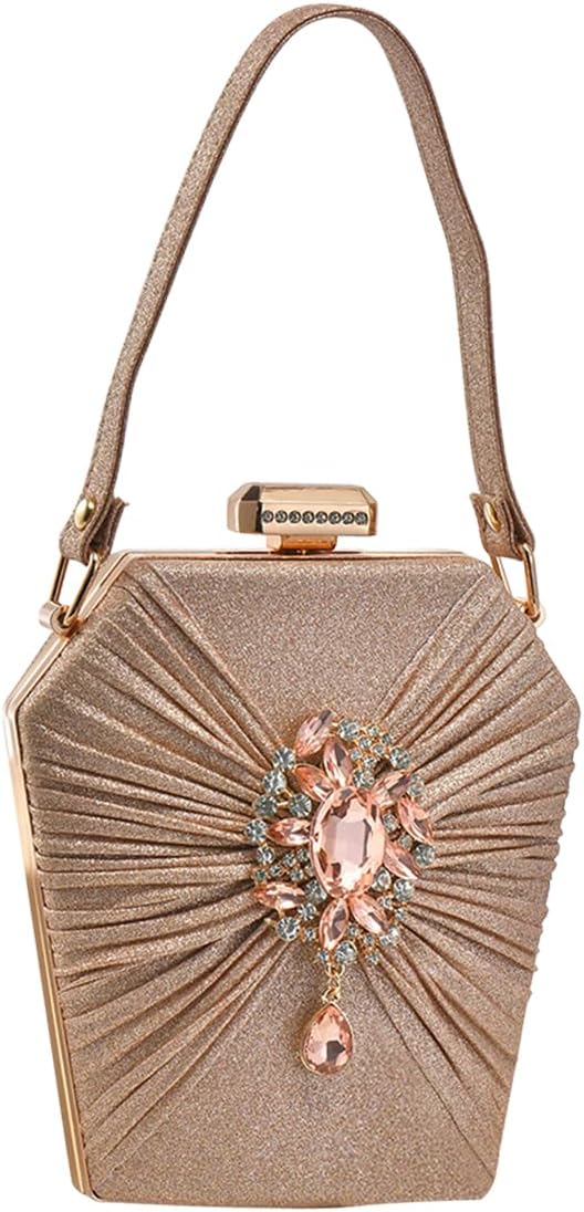 CORIOS Abendtasche Damen Strass Clutch Bag Shiny Diamant Handtasche Klein Tasche Elegante Umhängetas