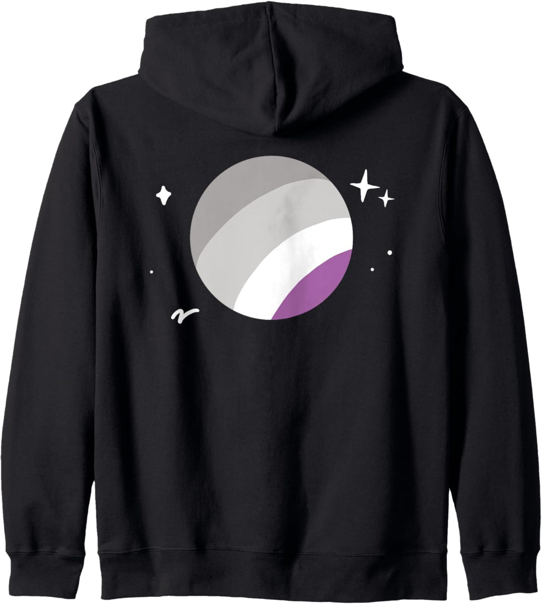 Asexueller Planet LGBTQ Ace Pride Flagge Weltraum Kapuzenjacke