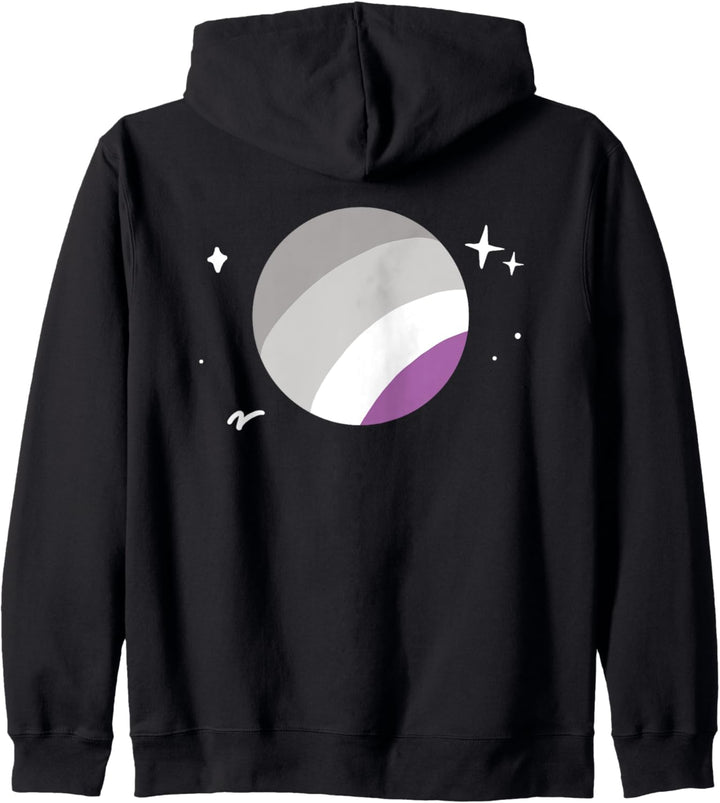 Asexueller Planet LGBTQ Ace Pride Flagge Weltraum Kapuzenjacke