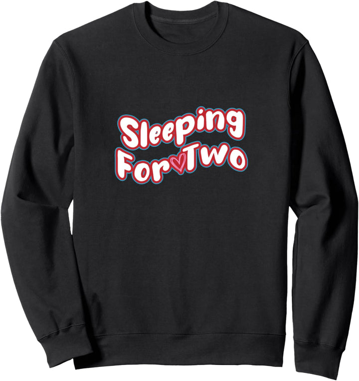 Schlafen für zwei Natur Schwangerschaft Baby Sweatshirt