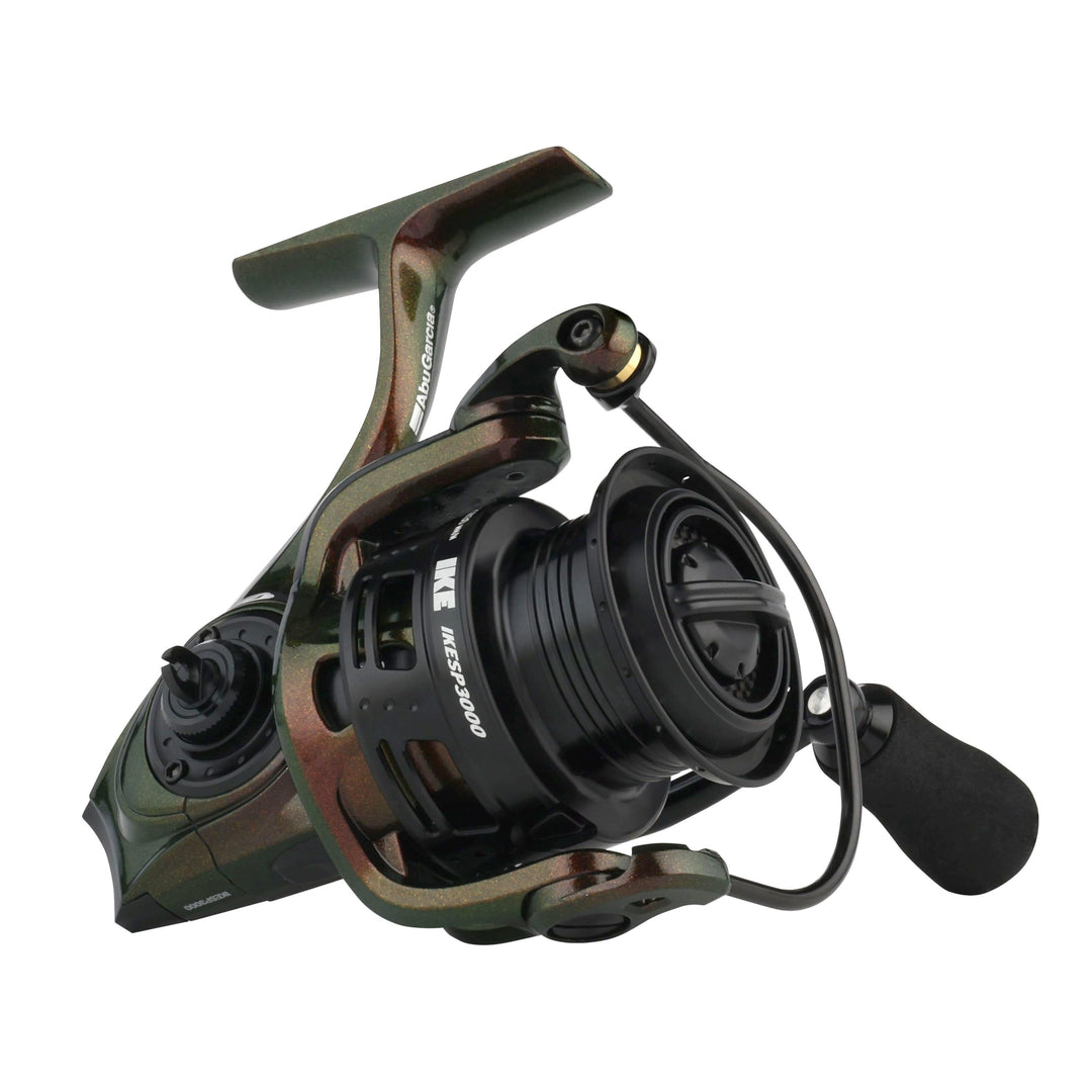 Abu Garcia Revo Ike Stationärrolle - leichte lilafarbene Spinnrolle mit 10 Kugellagern, Drop Shot Ke