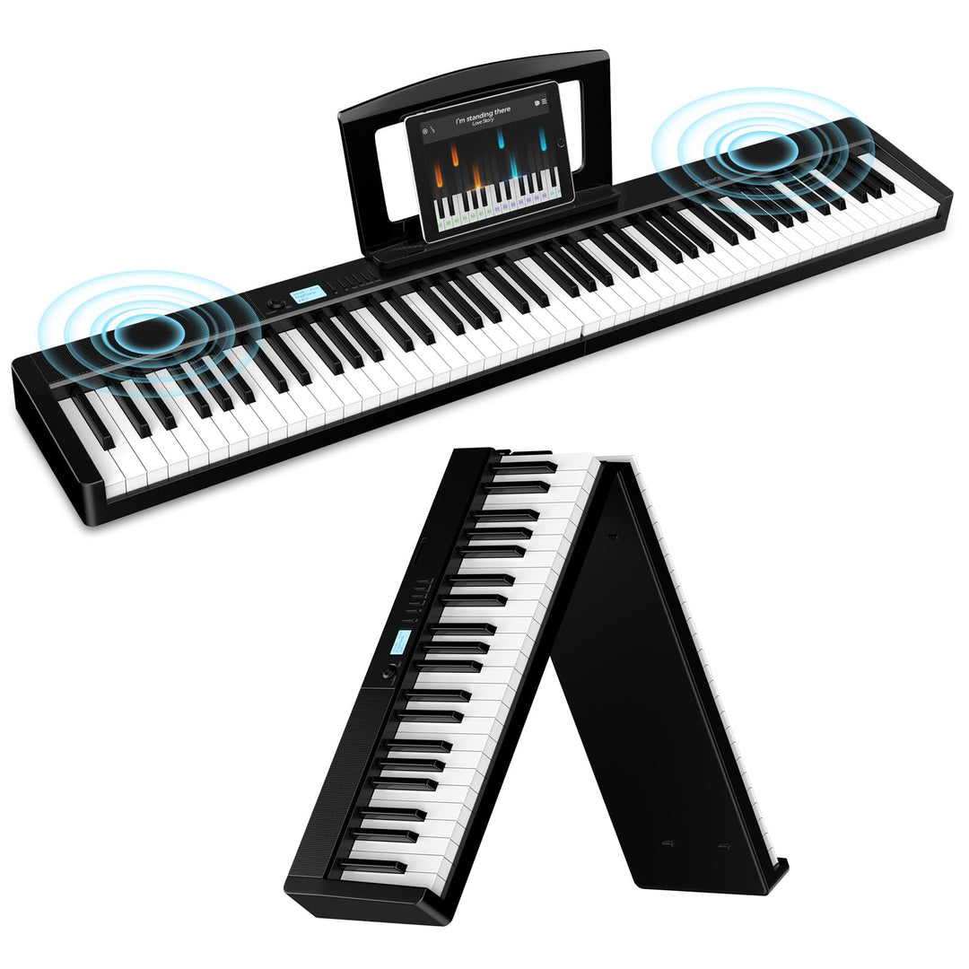 E Piano 88 Tasten: TERENCE Keyboard Piano 10W-Lautsprecher Faltbares E Piano 88 Tasten-Halbgewichtet