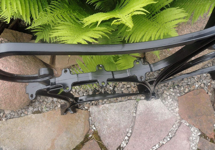 Home&Wood Aluminium Bankfuss Bein mit Armlehne Gartenbank aus Aluminium /2 Stück/