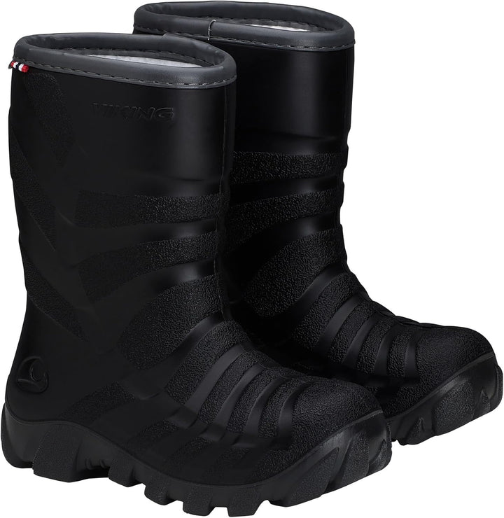 Viking Unisex Kinder Ultra Warm Schneestiefel 22 EU Black Grey, 22 EU Black Grey