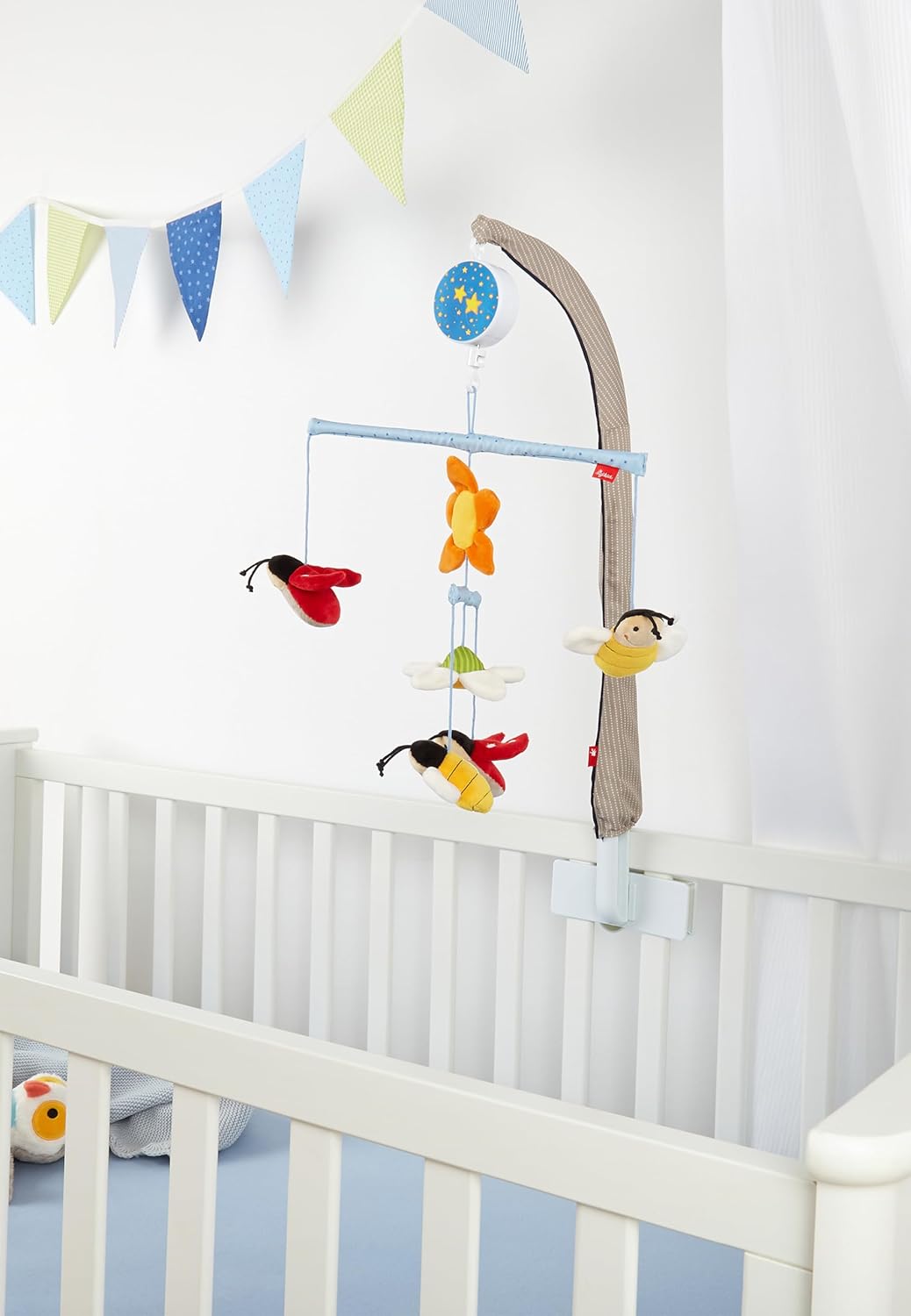 SIGIKID 42794 Mobilehalter mit Brahms Wiegenlied Aufhängung Mädchen und Jungen Rack empfohlen ab Geb