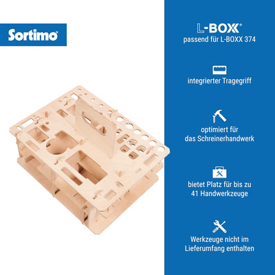 Sortimo 6000001237 Werkzeugtragesatz Schreiner L-BOXX 374