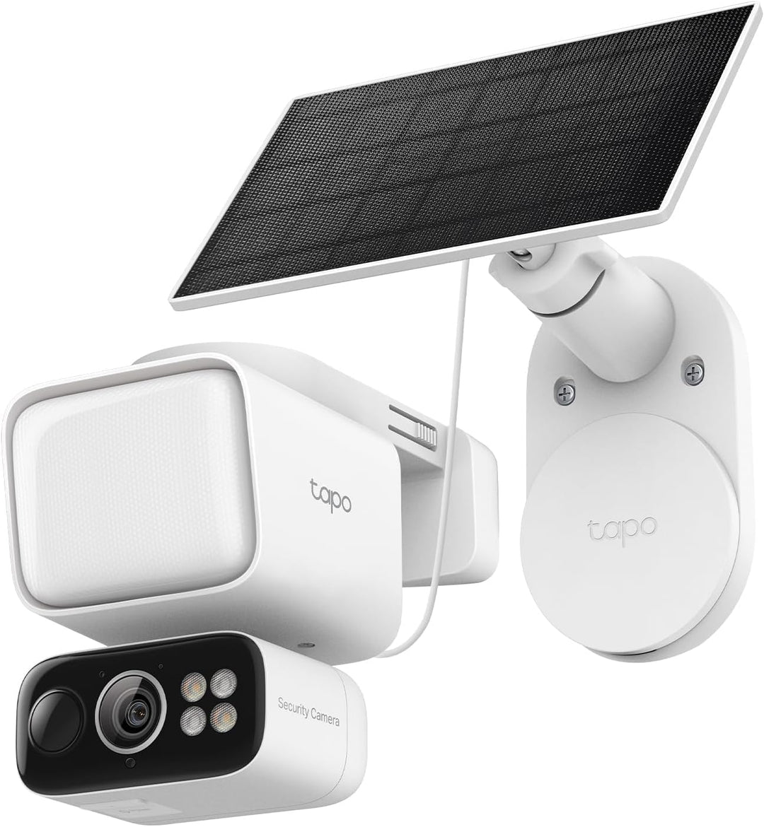 Tapo C615F KIT 360° Flutlichtkamera | Solar Überwachungskamera Aussen mit Akku | 2K 3MP | KI-Erkennu