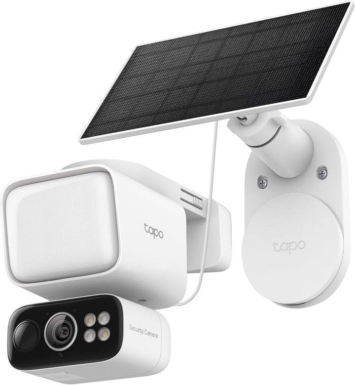 Tapo C615F KIT 360° Flutlichtkamera | Solar Überwachungskamera Aussen mit Akku | 2K 3MP | KI-Erkennu