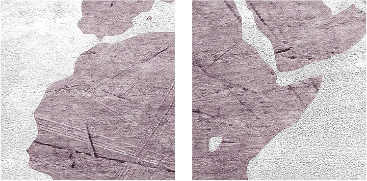 Runa Art Wandbild XXL Weltkarte Büro Wohnzimmer 200 x 80 cm Rosa 5 Teilig - Made in Germany - 104355