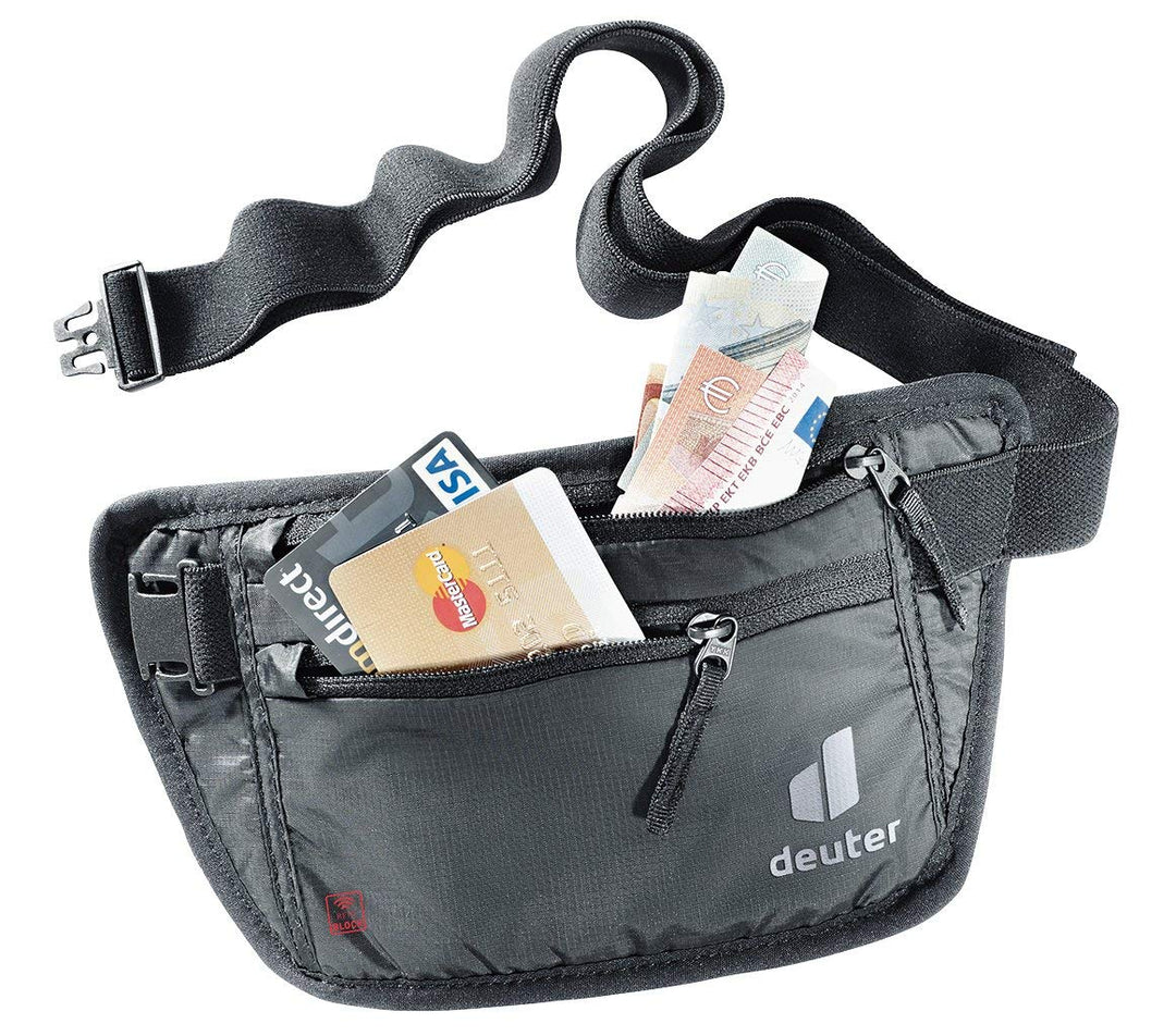 deuter Security Money Belt I RFID Block Bauchtasche Einheitsgrösse Schwarz, Einheitsgrösse Schwarz
