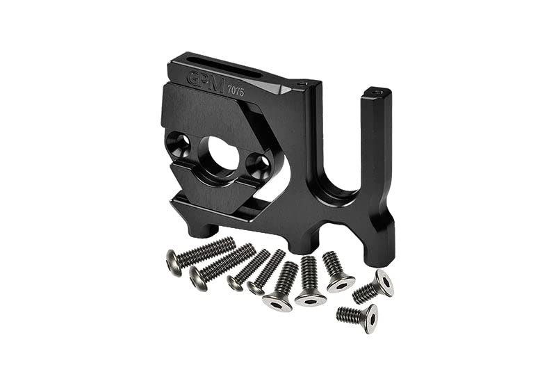 GPM Aluminium 7075-T6 Sliding Motor Mount for Arrma 1:7 and 1:8 R/C Car and Truck Tuning Teile - Bla