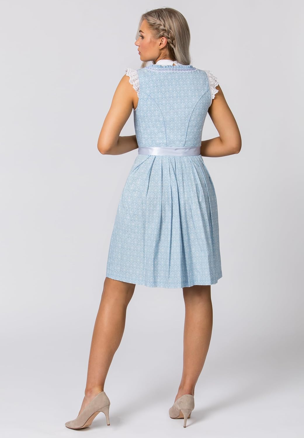Stockerpoint Damen Dirndl Kim Kleid für besondere Anlässe 40 Hellblau, 40 Hellblau