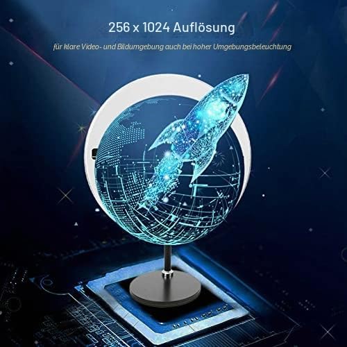 Holografischer Werbeprojektor, 11,8-Zoll-Werbeanzeige 3D Holografischer LED-Lüfter Hologramm-Werbefä