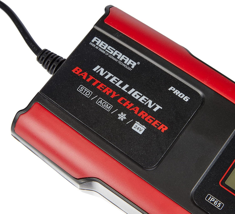 Absaar Pro Batterieladegerät, 6/12 V, Red, 6A AA 635676, 6A